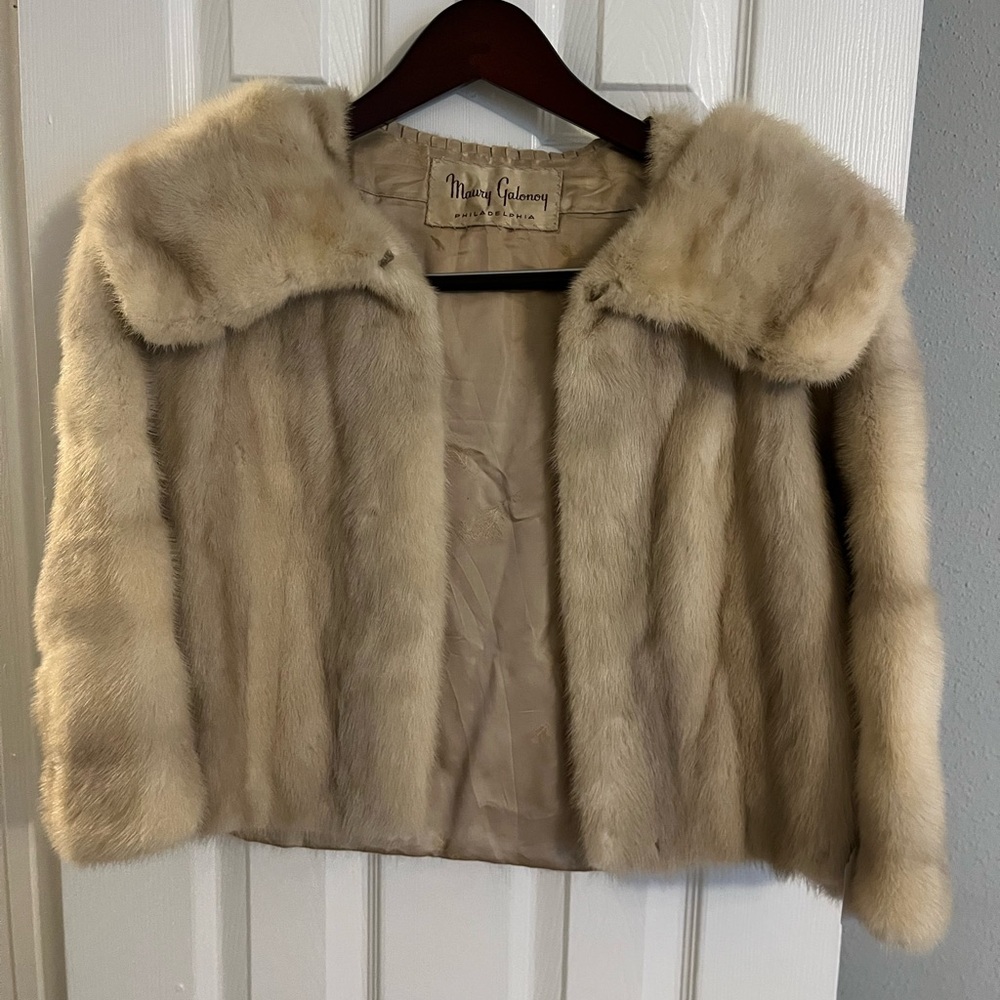 Vintage Cropped Fur Coat